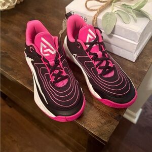 Black and Pink Athletic Sneakers